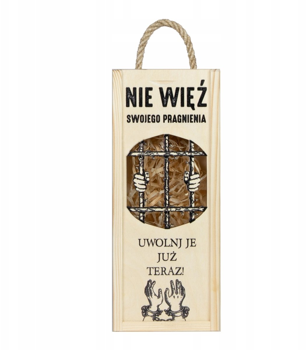 Mumka Shoes Skrzynka drewniana na butelkę