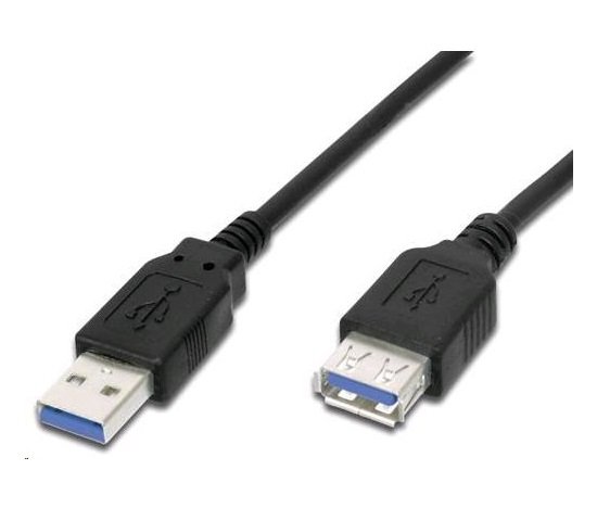 Kabel USB PremiumCord USB-A - USB-A 0.5 m Czarny (ku3paa05bk)