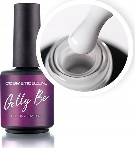 Cosmetics Zone Baza żelowa do przedłużania Gelly BE mlecznobiała - Silky White