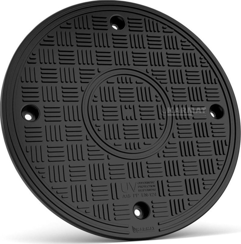 Karmat Pokrywa polipropylenowa teleskopowa klasa A15 (1,5t) DN 400mm, szczelna z kielichem, na rurę gładką, do kanalizacji sanitarnej