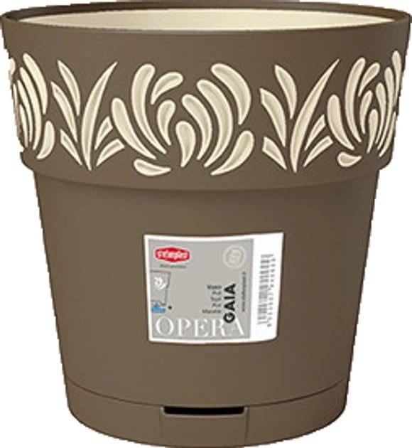 Puku pods ar paliktni Gaia O25x25cm bruns 8003507885028