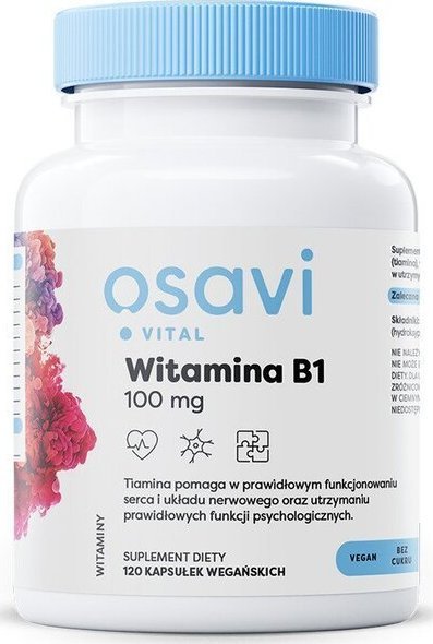 Osavi Osavi - Witamina B1, 100mg, 120 kapsułek