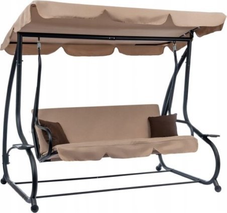 Mirpol Huśtawka ogrodowa bujana 210 cm beżowa