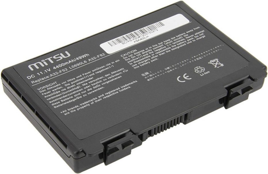 Bateria Mitsu do Asus F82, K40, K50, K60, K70, 4400 mAh, 11.1 V (BC/AS-K50)
