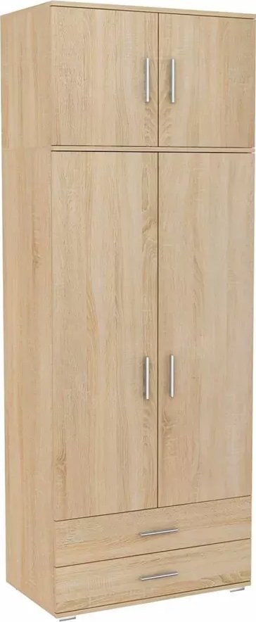 Elior Skandynawska szafa z nadstawką dąb sonoma - Kapi 4X