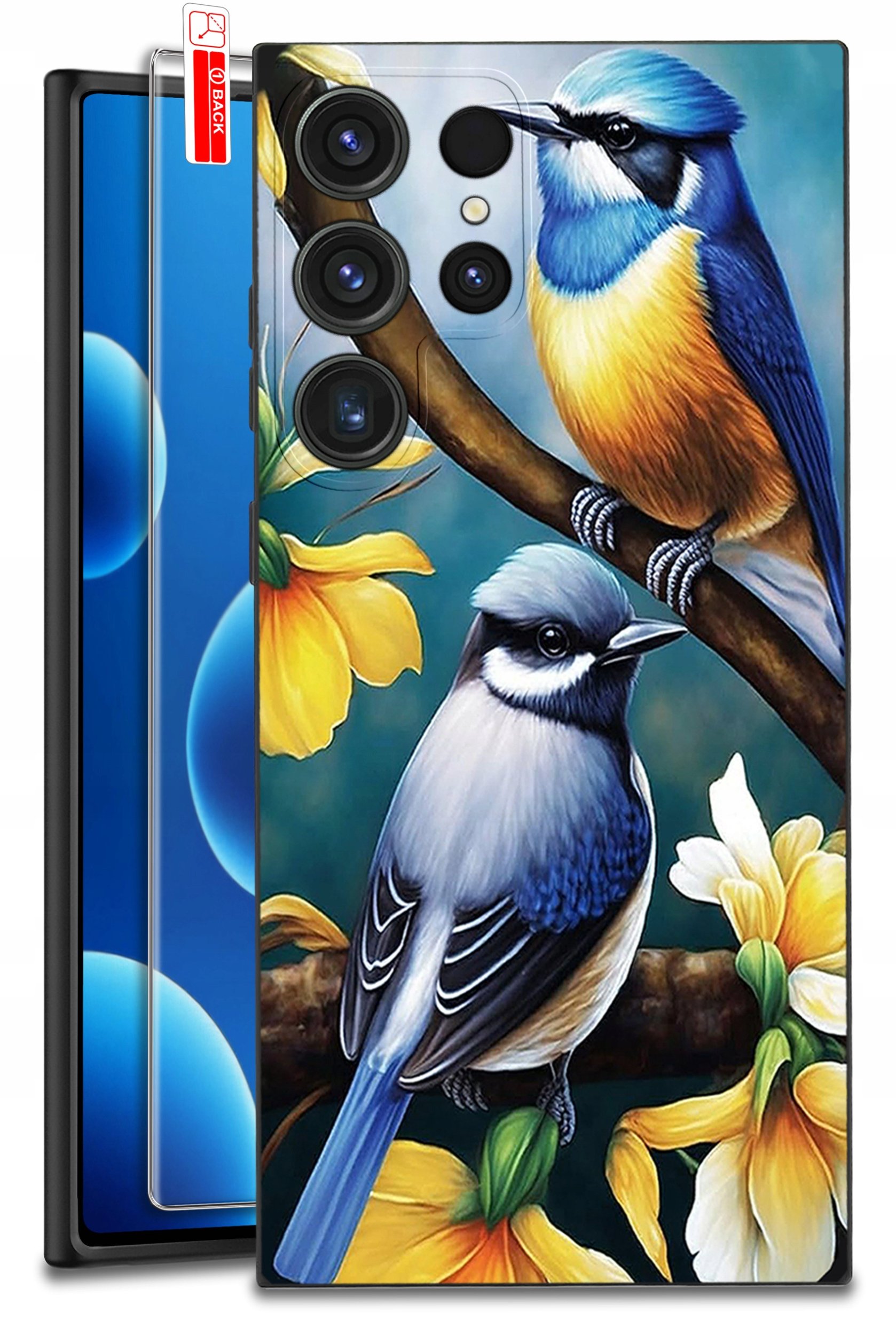 ETUI do Samsung Galaxy S25 Ultra WZORY | SILIKONOWE MATT CASE + SZKŁO 9H