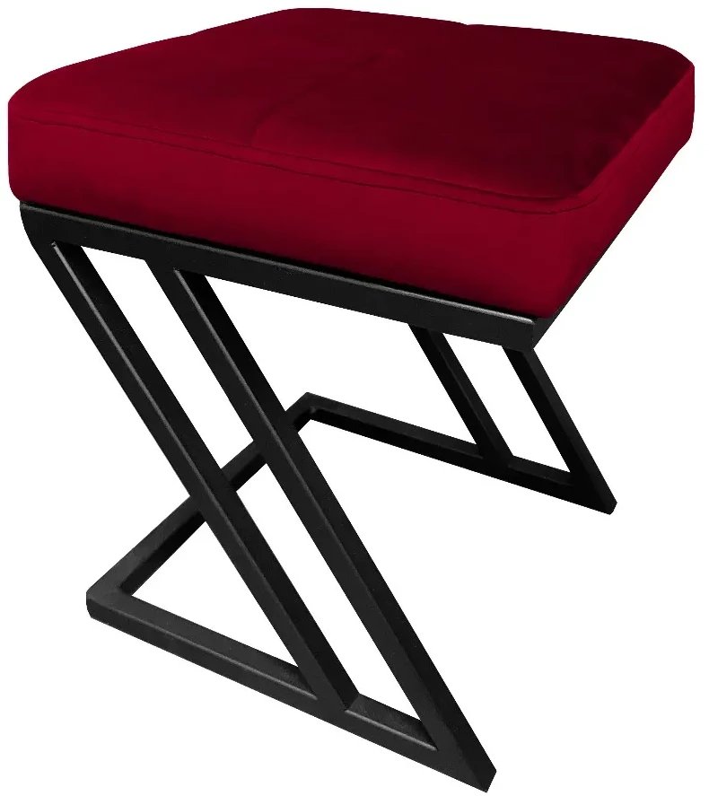 Pufa ZAZU MG VELVET bordowa ATOS