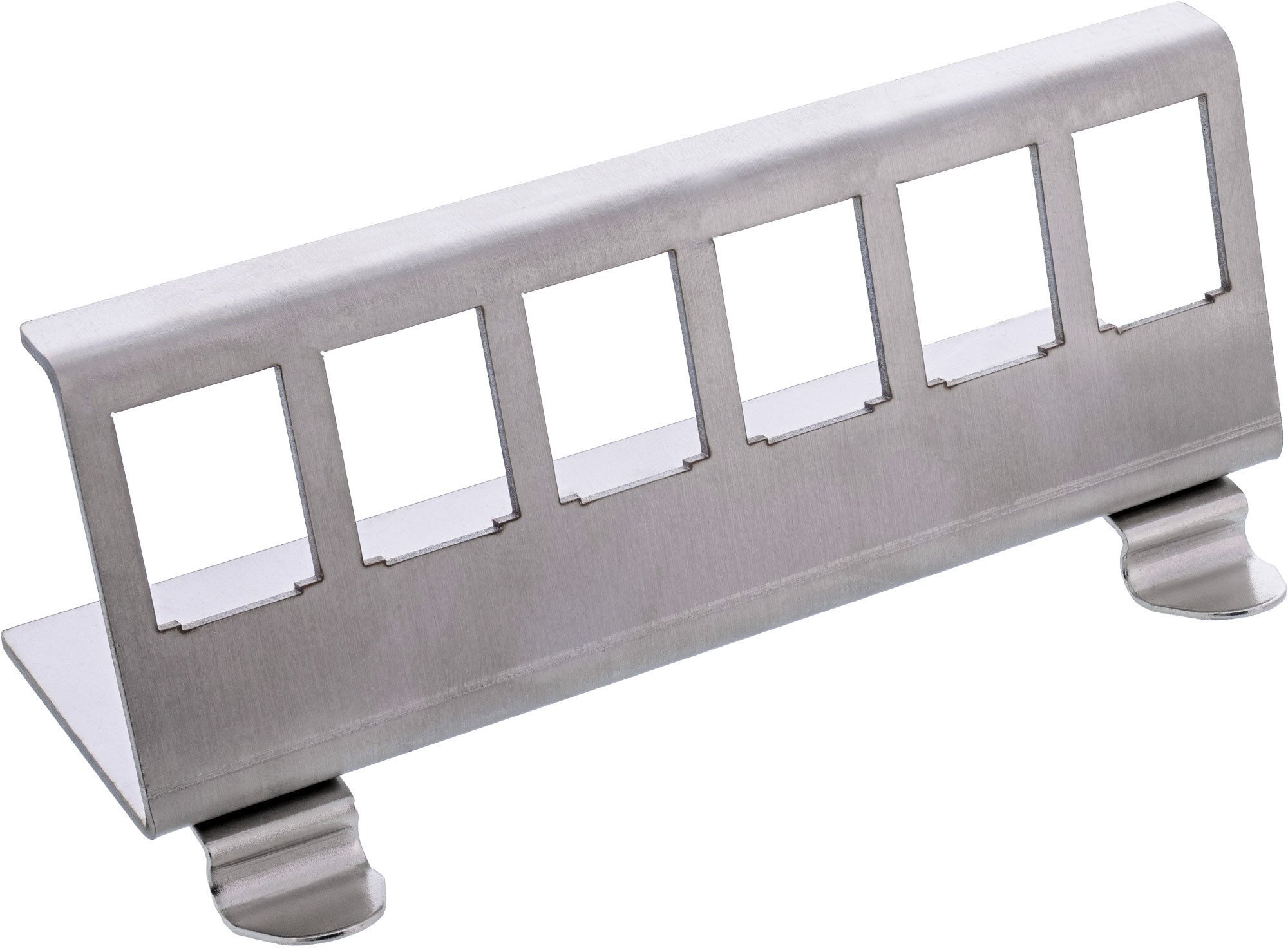 InLine Keystone SNAP-In Uchwyt modułowy metalowy 6-fach do szyny DIN