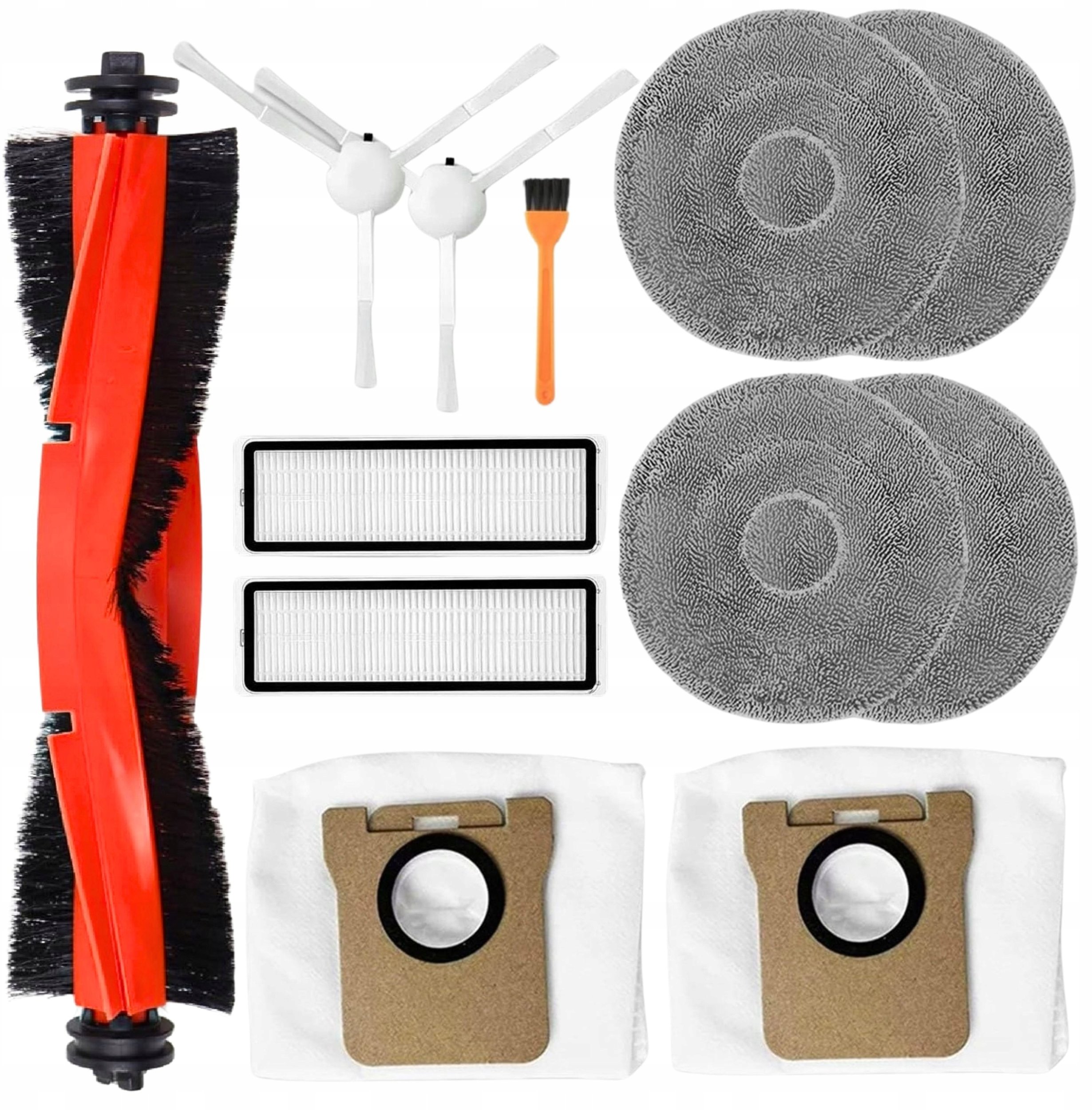 ZESTAW FILTRY SZCZOTKI MOP WORKI DO XIAOMI ROBOT VACUUM X10+ X20+ PLUS PRO