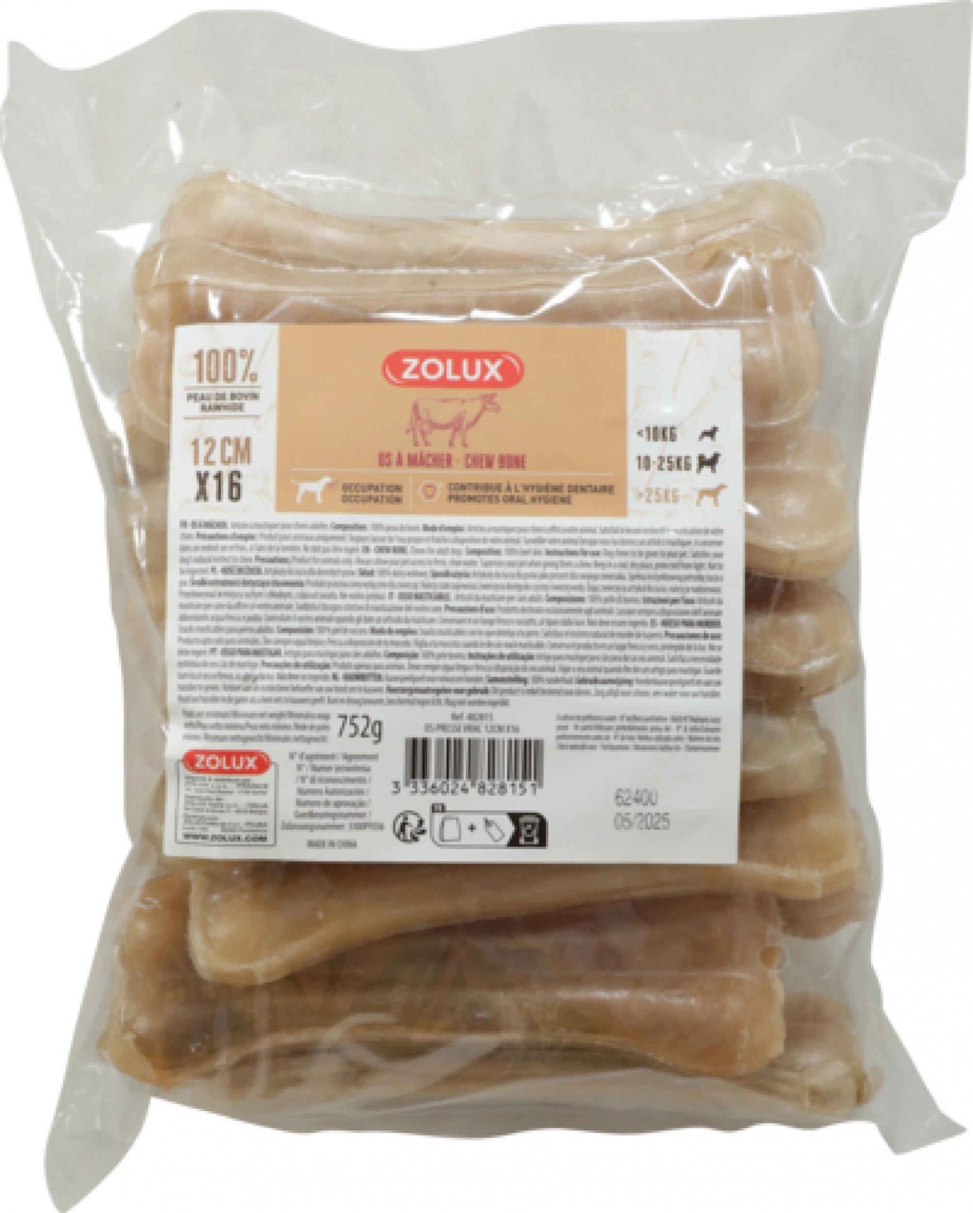 Zolux ZOLUX Kość prasowana 12 cm x 17