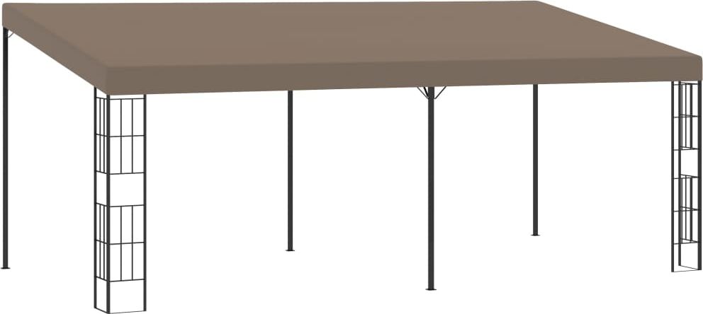 vidaXL Altana przyścienna, 6 x 3 m, taupe, tkanina