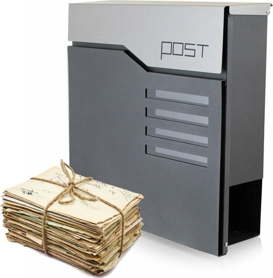 Bituxx NOWOCZESNA SKRZYNKA POCZTOWA NA LISTY GAZETY MODNY DESIGN