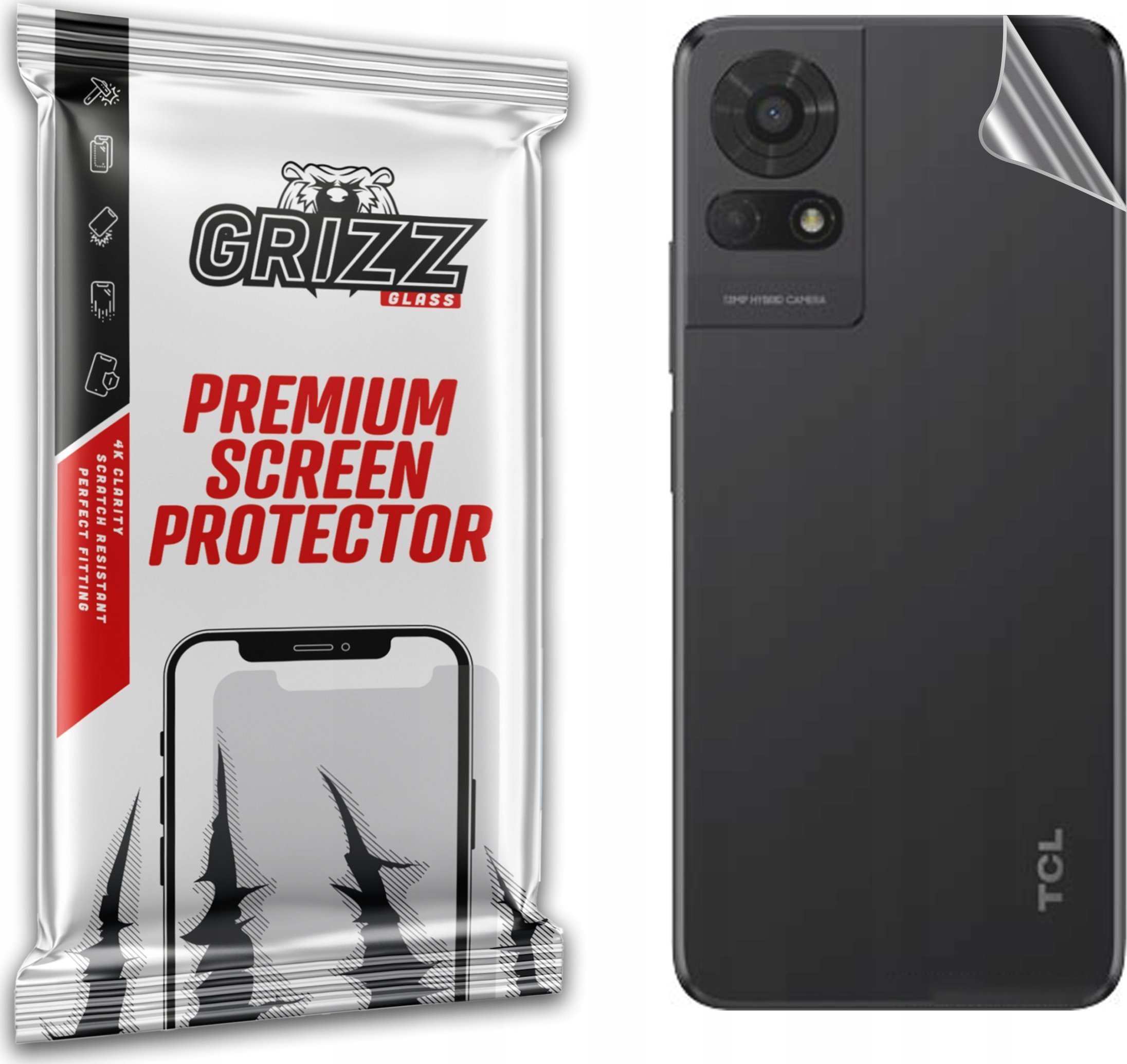 GrizzGlass Folia na tył GrizzGlass SatinSkin do TCL 50 LE