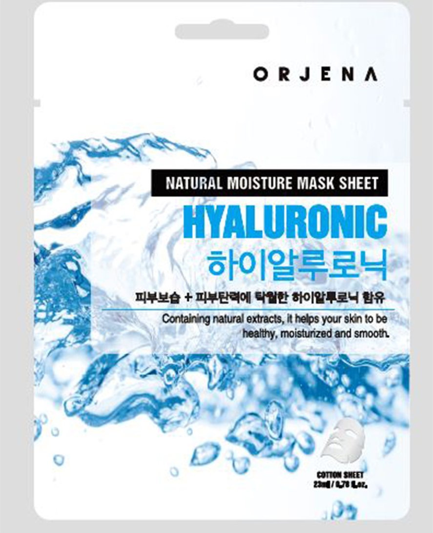 Orjena Maska do twarzy płachcie z kwasem hialuronowym o działaniu nawilżającym 25ml