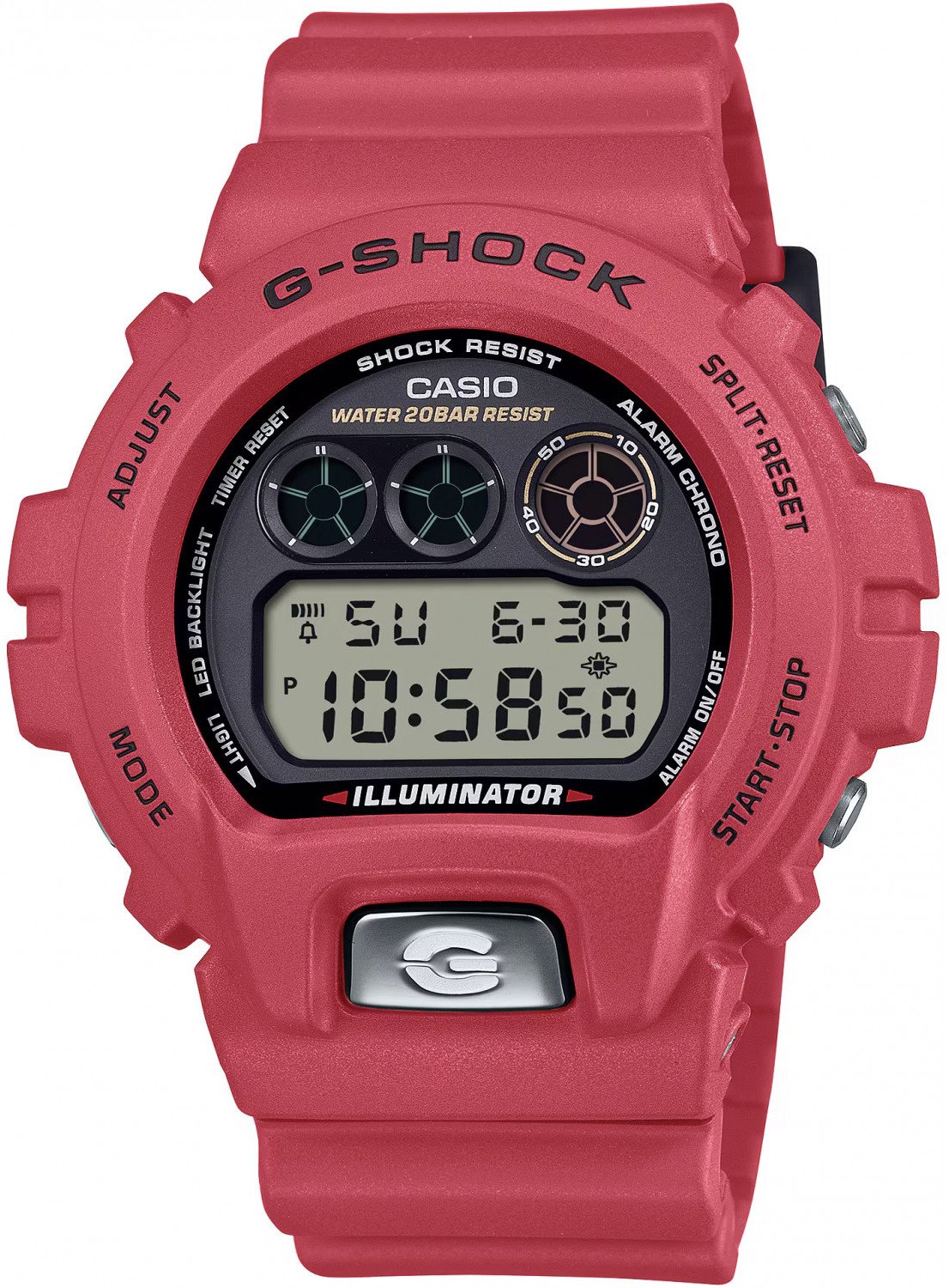 Casio G-Shock DW-6900TR-4ER 200m czerwony
