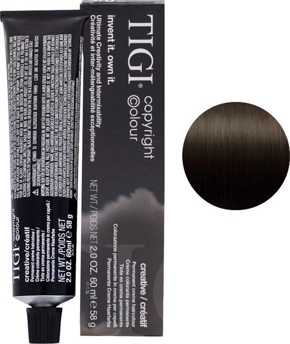 Tigi Tigi, Colour Creative, Permanent Hair Dye, 3/0 Dark Natural Brown, 60 ml For Women