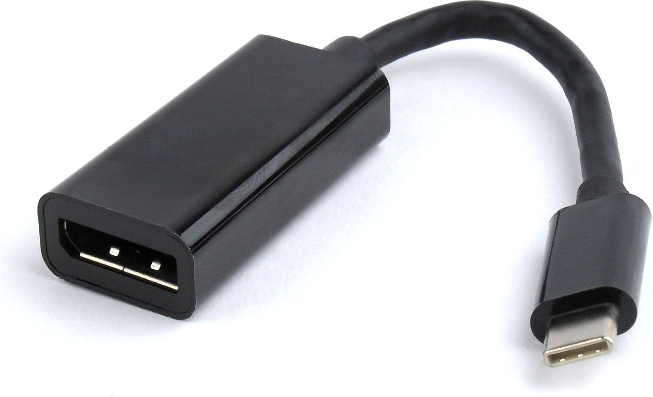 Adapter USB Gembird A-CM-DPF-01 USB-C - DisplayPort Czarny (A-CM-DPF-01)
