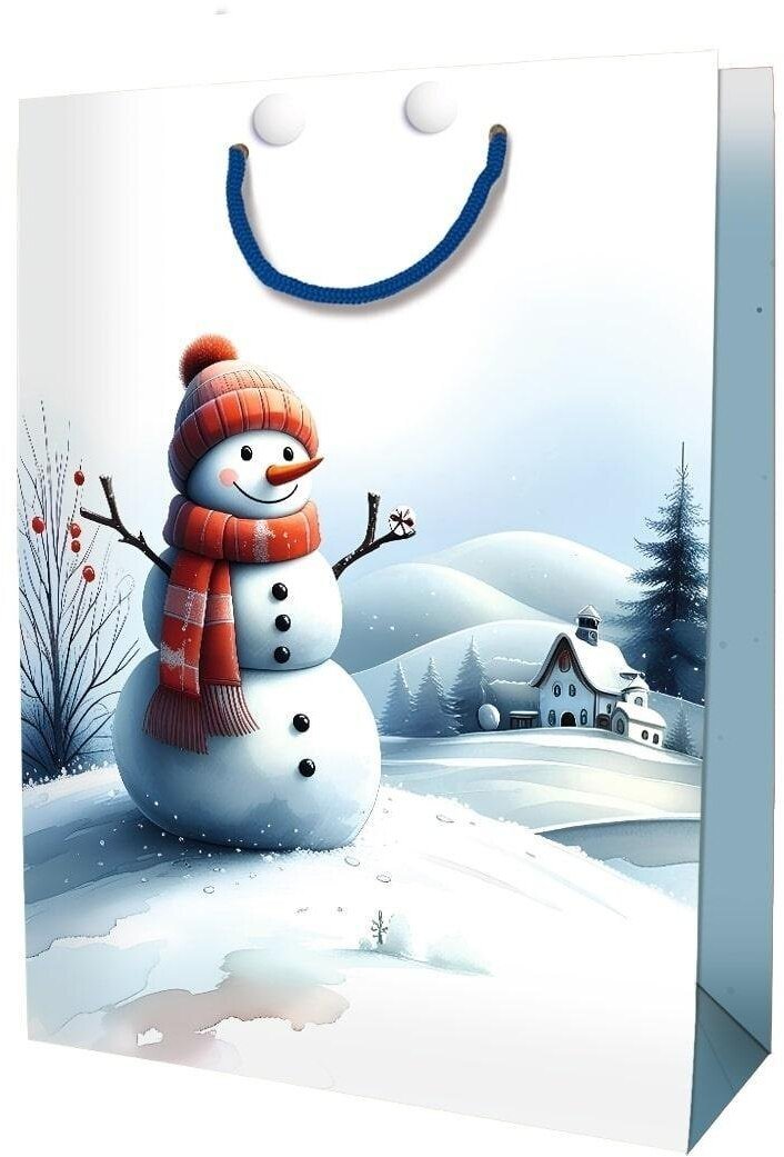 Cozywood Torebka ozdobna torba na prezenty Świąteczna Bałwan duża