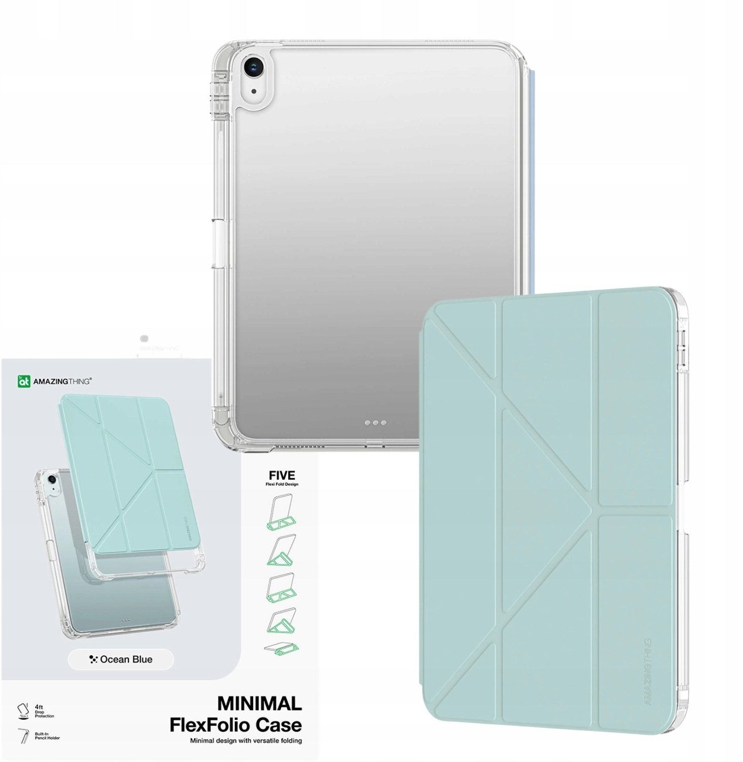 Etui AMAZINGTHING Minimal Case na iPad 11" 2025 - niebieskie
