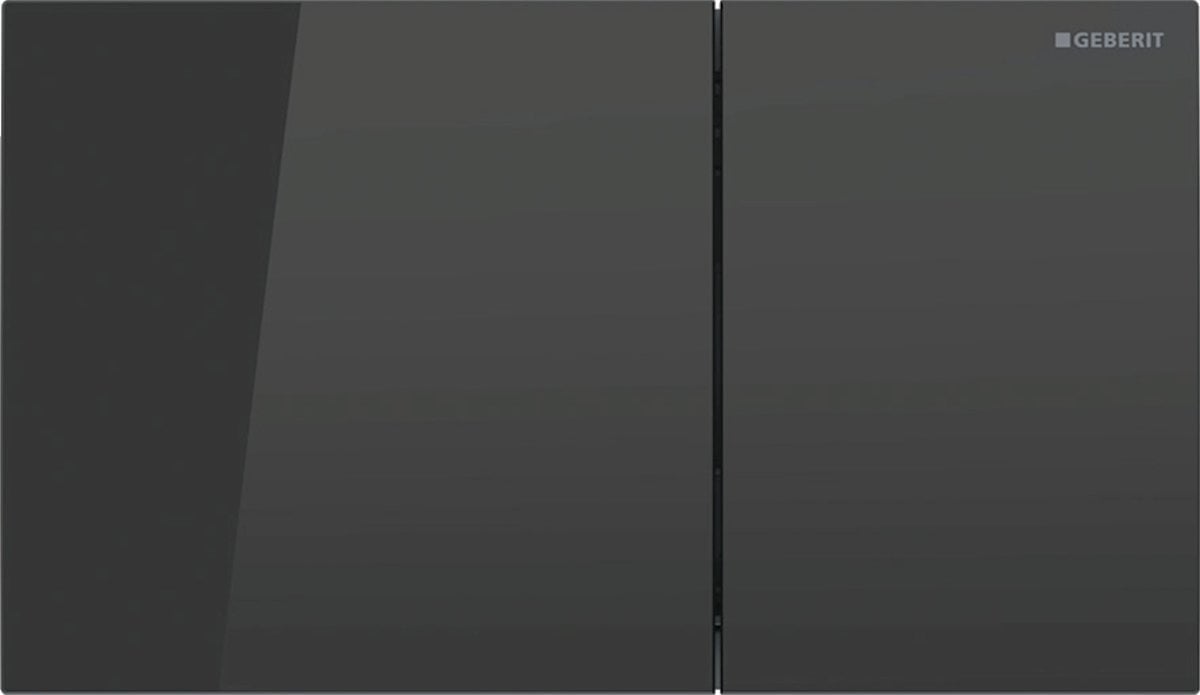 Przycisk spłukujący Geberit Przycisk uruchamiający Geberit Sigma70, przedni, szklo czarne