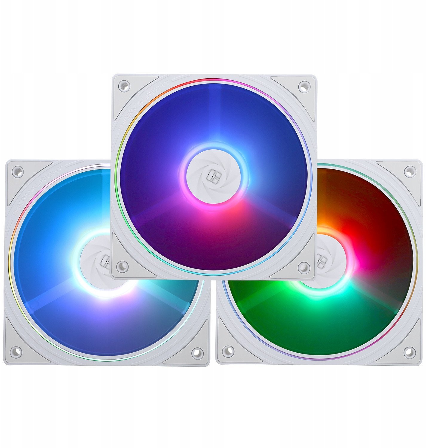 Thermalright TL-S12W-S X3 PWM ARGB Baltas 3vnt. (120mm) (Balti) Ventiliatoriai