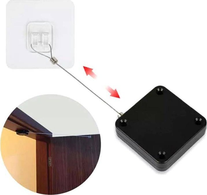 Apte Automatyczny samozamykacz do drzwi wewnętrznych 1.2 m czarny AG799