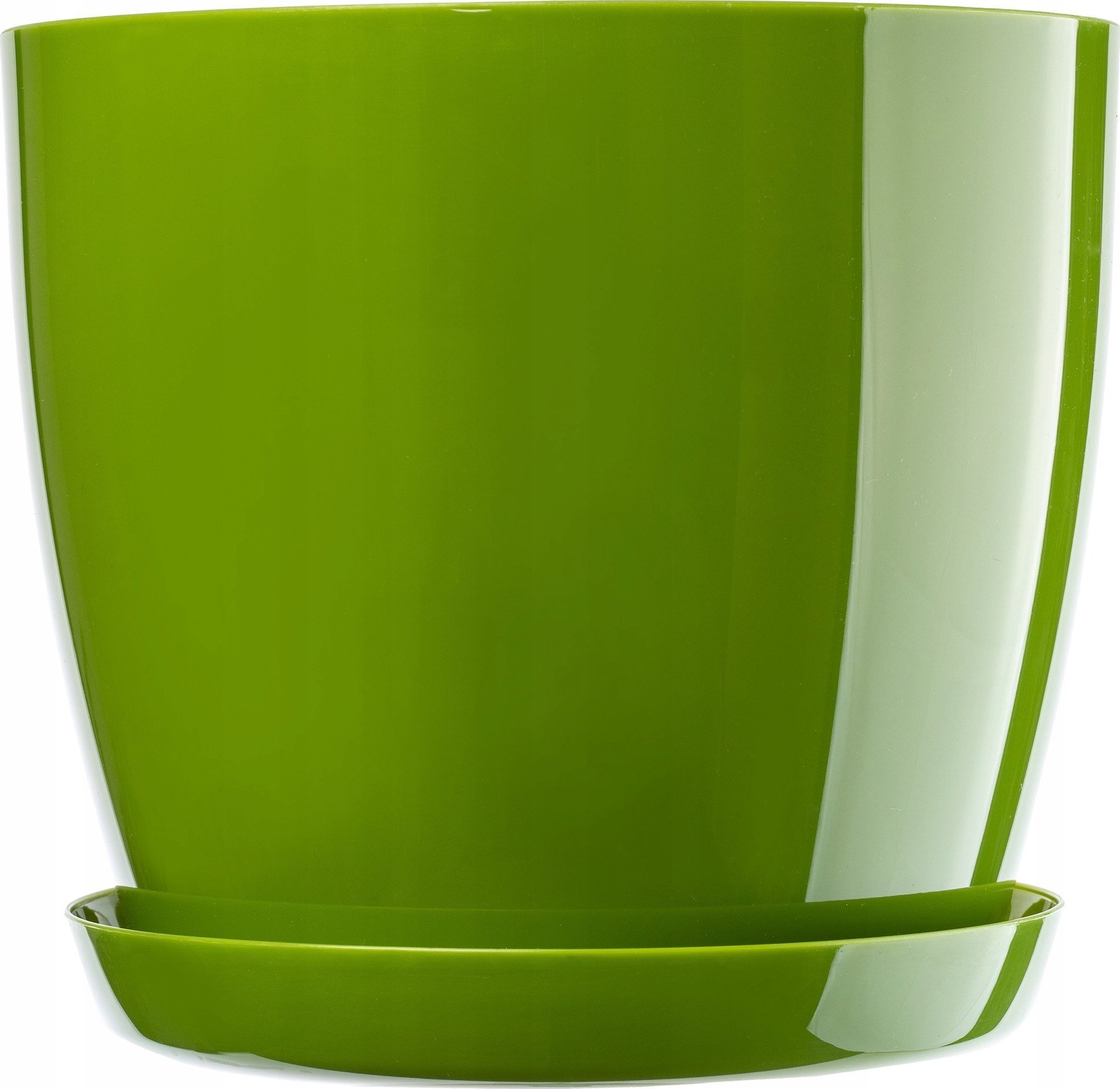 Kadax Doniczka Osłonka Na Kwiaty Podstawka Zielona 14cm