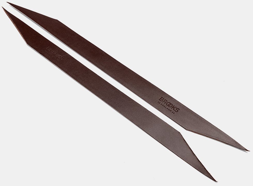 Paski chwytów BROOKS LEATHER REPLACEMENT TAPE, Brown, Skóra garbowana, Dla modelu Slender, 2,5mm (NEW 2025)