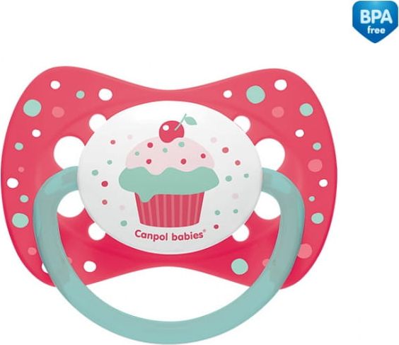 Canpol Smoczek symetryczny 6-18 m Cupcake róż 23/283 Canpol babies