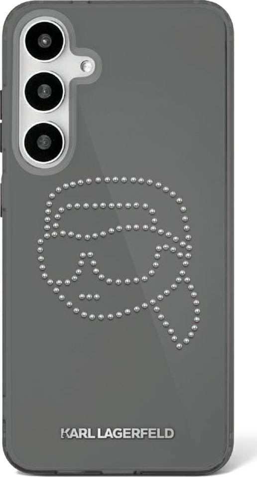 Etui Karl Lagerfeld Rhinestones Karl Head Logo Samsung Galaxy S25 czarny