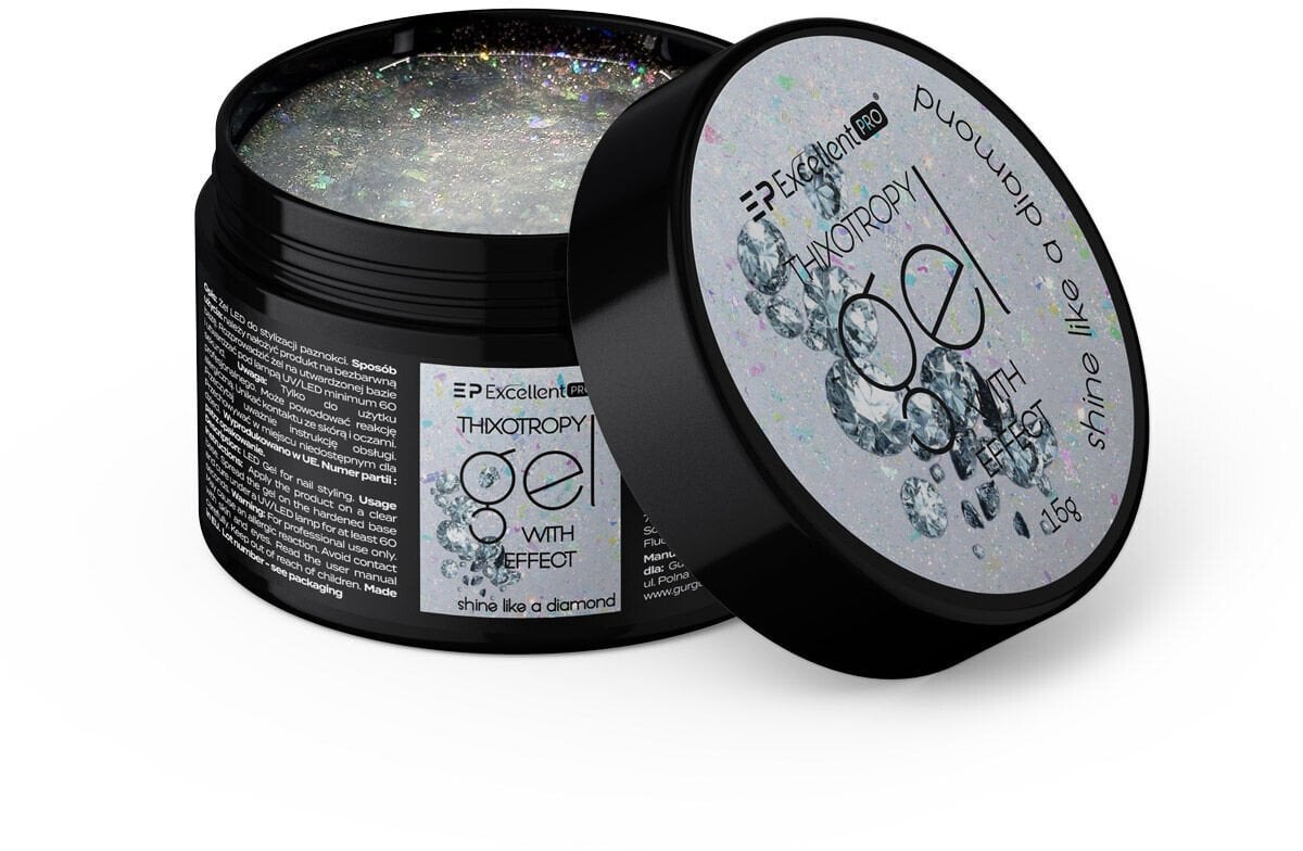 Excellent PRO Thixotropy Gel With Effect żel budujący Shine Like A Diamond 15g
