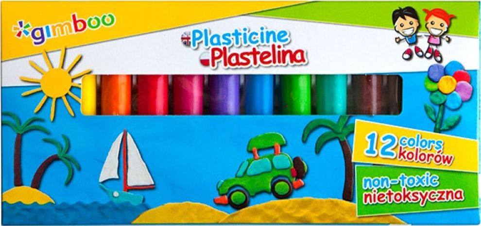 Gimboo PLASTELINA GIMBOO 12 KOLORÓW
