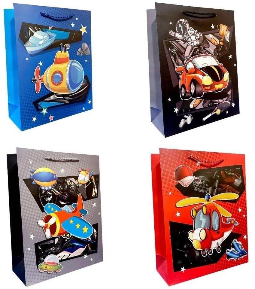 Torebka ozdobna prezentowa 18x24x8,5 cm DW9679C mix cena za 1 szt