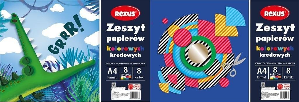 Beniamin Zeszyt papierów kolor. kredowanych A4/8K (10szt)