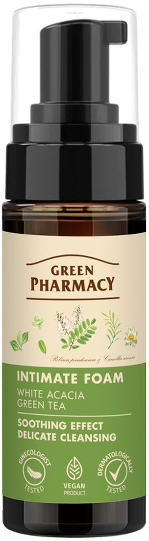 Green Pharmacy Pianka do Higieny Intymnej Biała Akacja i Zielona Herbata 150ml