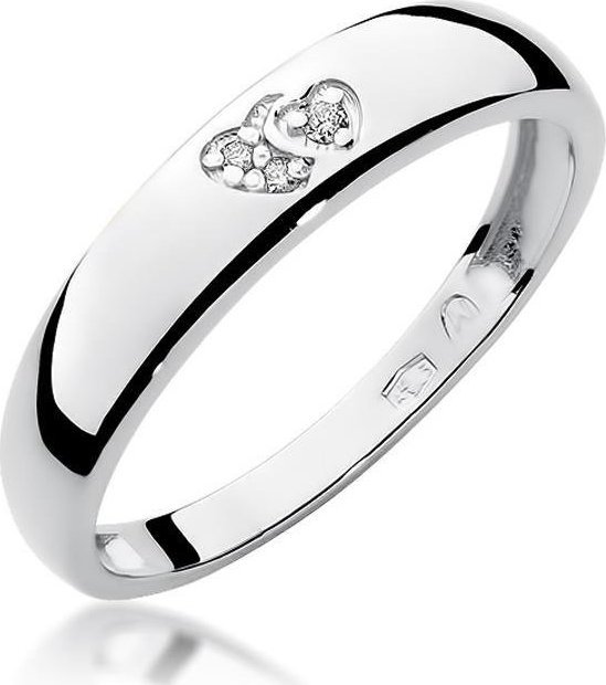 Best Diamonds złoty pierścionek z brylantem 0.02ct 14