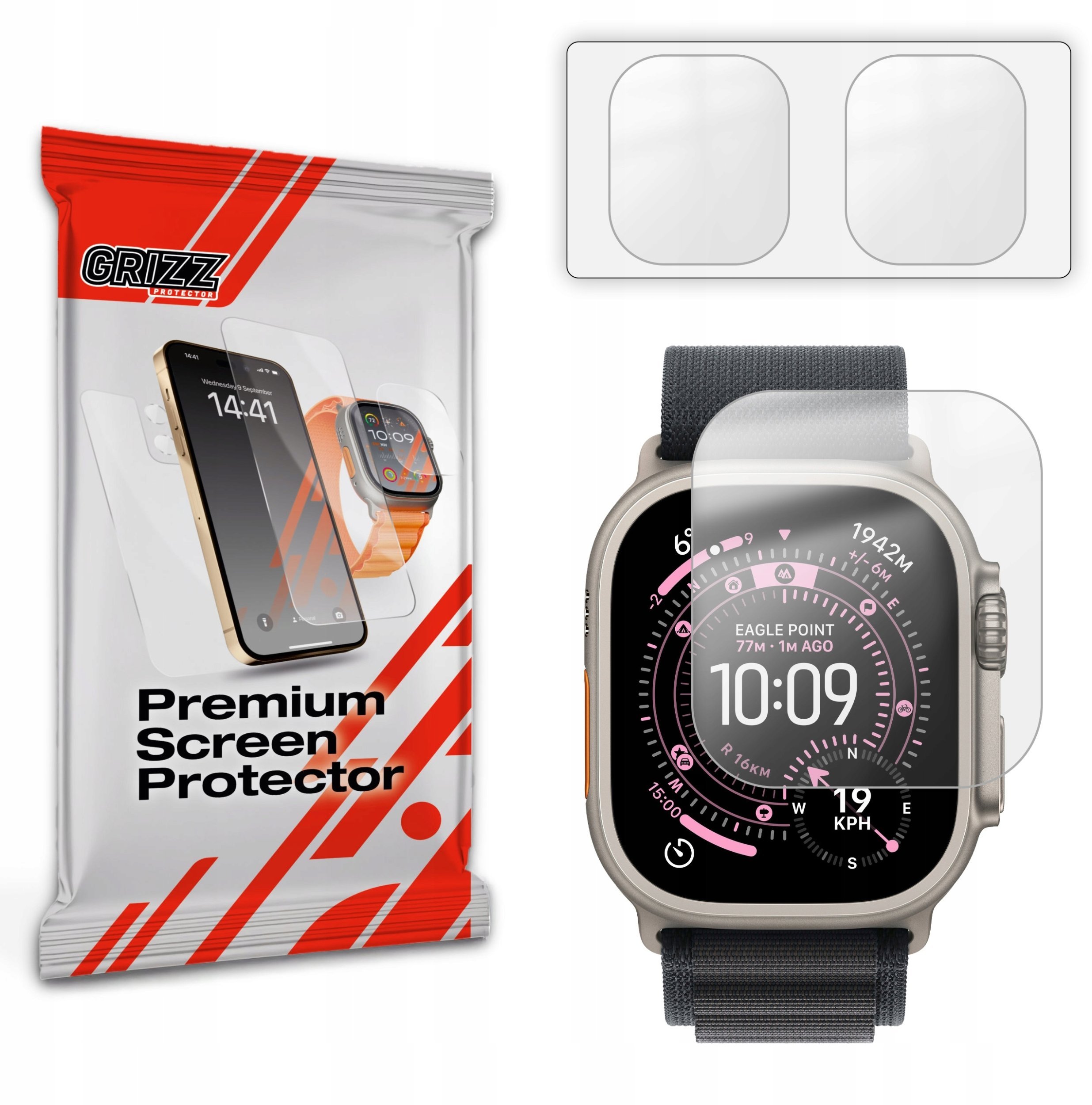 GrizzGlass Folia matowa PaperScreen do Apple Watch Ultra 3 49mm