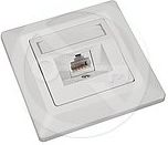 Solarix gniazdo 5e UTP 1 x RJ45 podtynkowy biały (SX9-1-5E-UTP-WH)