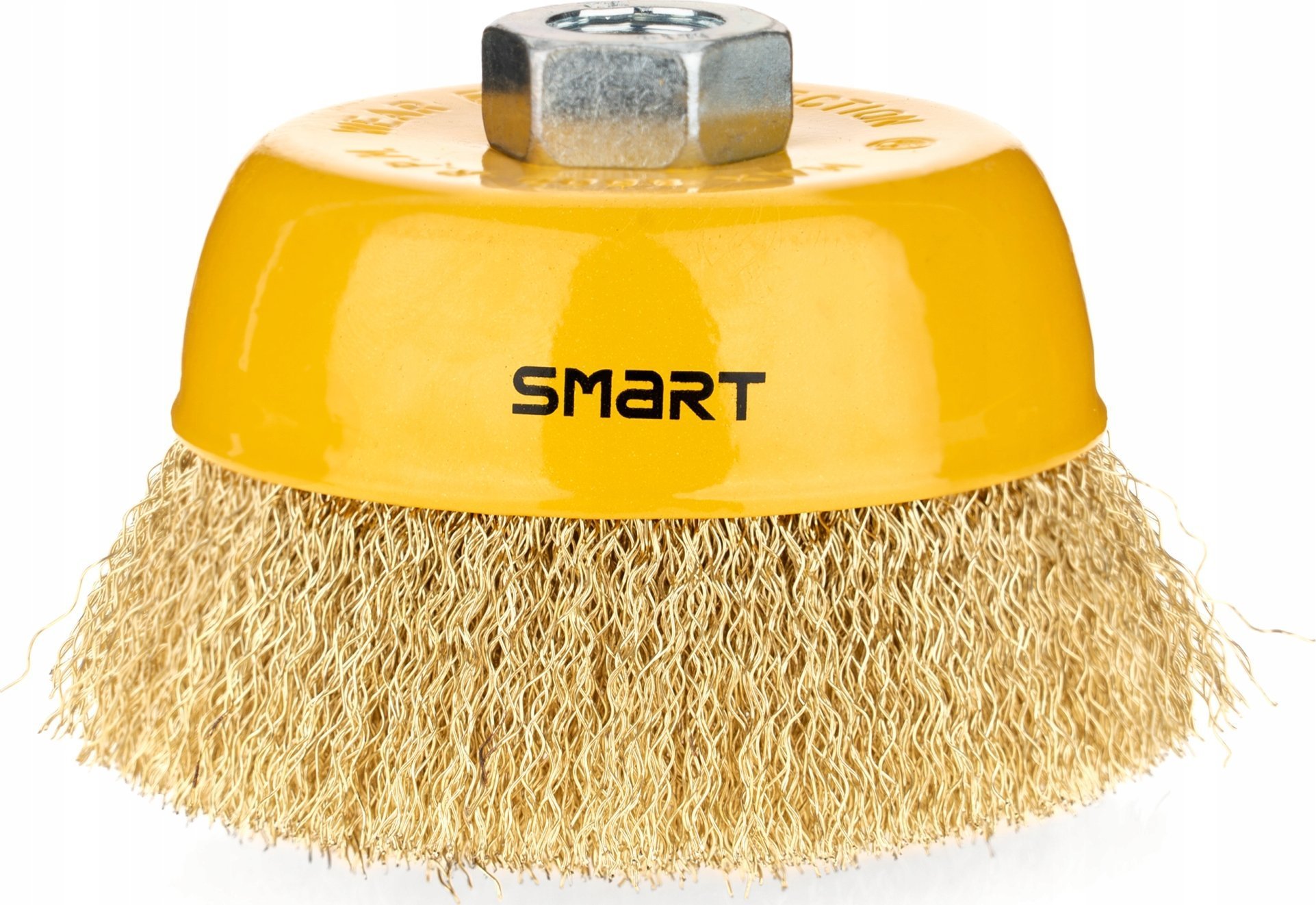 Smart szczotka druciana garnkowa 100mm, mosiądzowana smart