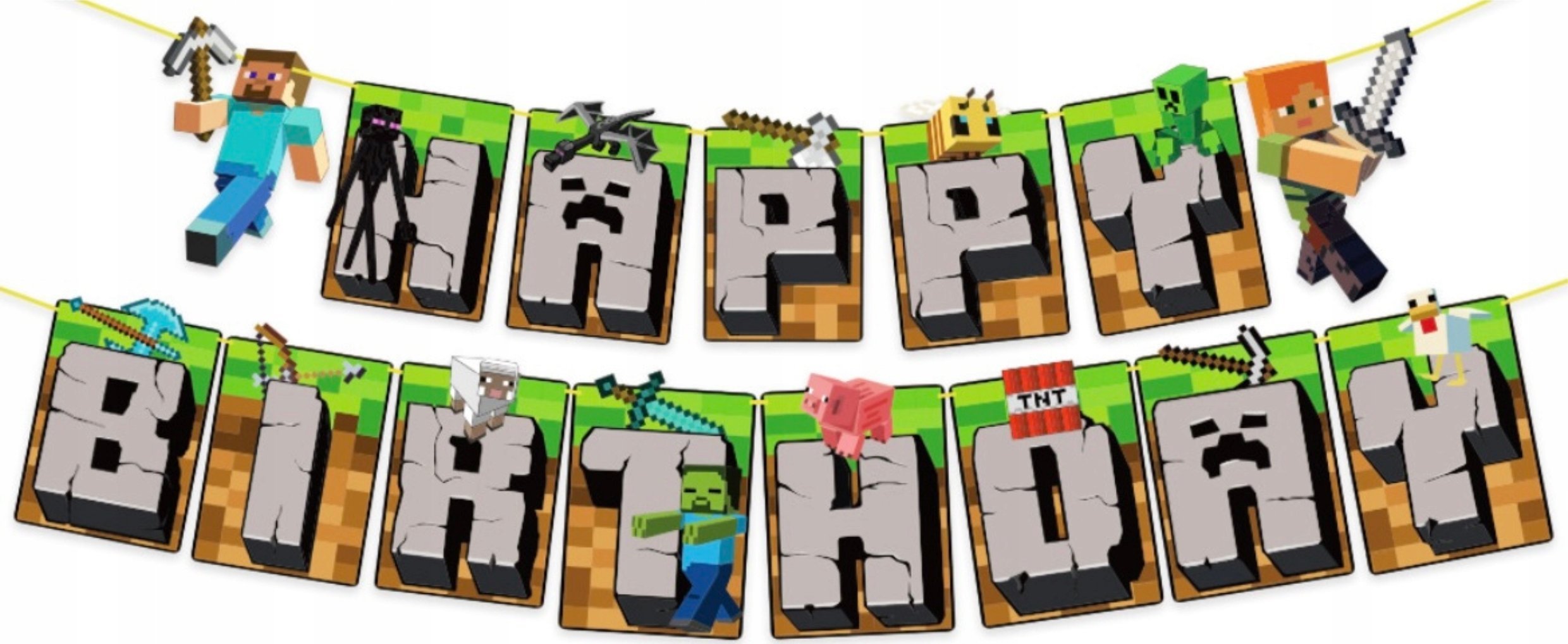GoDan Banner Minecraft Happy Birthday