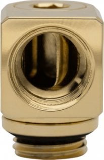 EK Water Blocks EK Water Blocks EK-Torque Micro Adapter 90 Grad G1/4 Zoll AG auf G1/4 Zoll IG - drehbar, gold