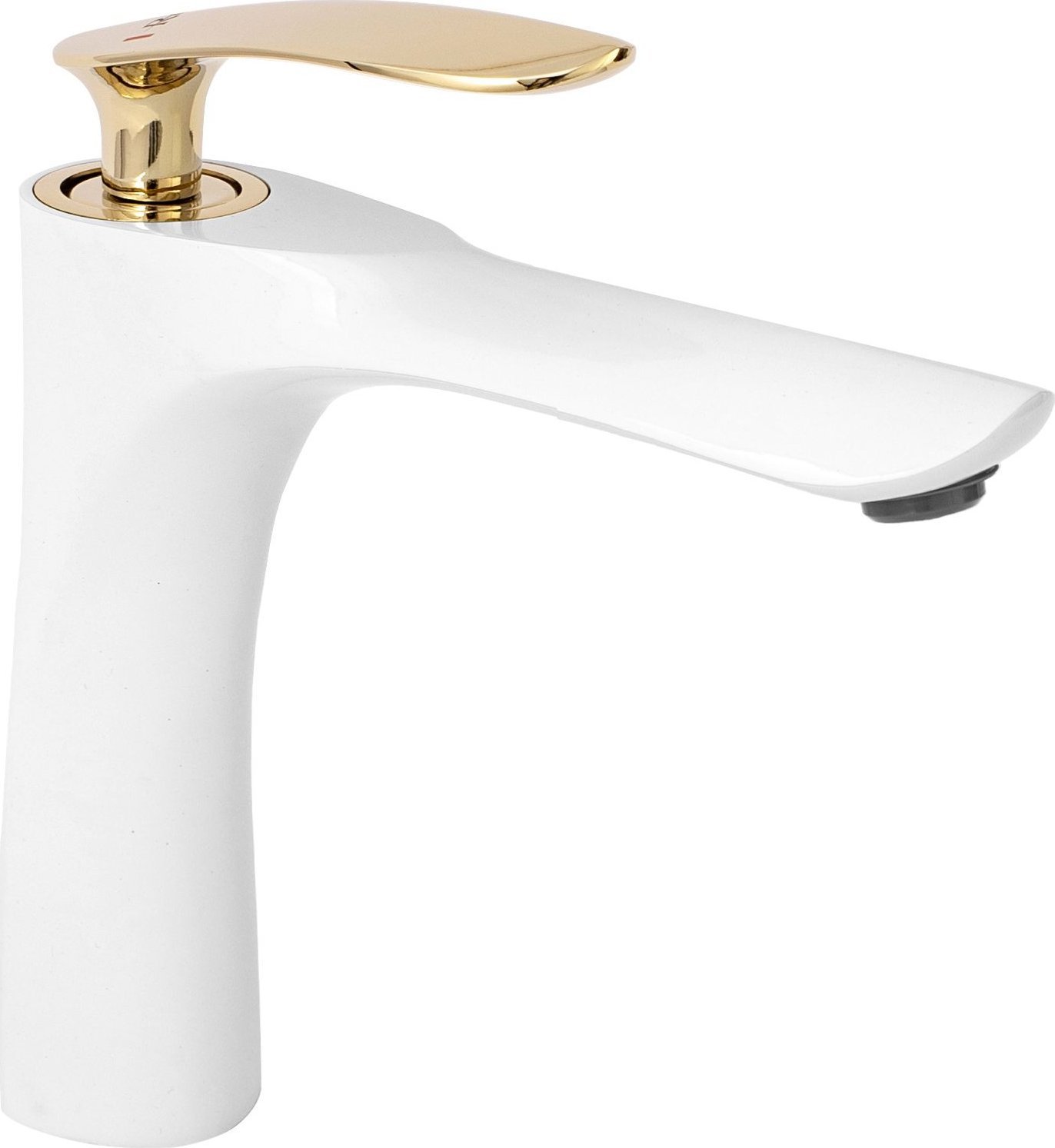 Rea Bateria Umywalkowa REA ORBIT Biało Złota Niska