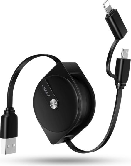 Kabel USB Usams USB-A - 1 m Czarny (SJ192USB01)