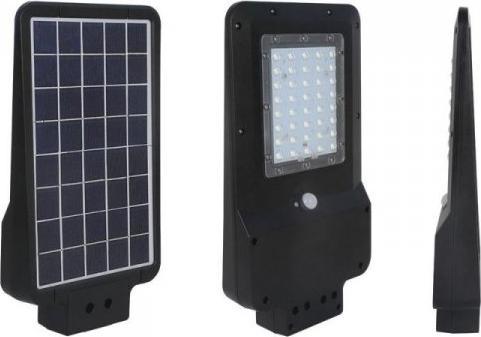 V-TAC Oprawa Uliczna Solarna 15W LED Czarna ST-15 6000K 1600lm