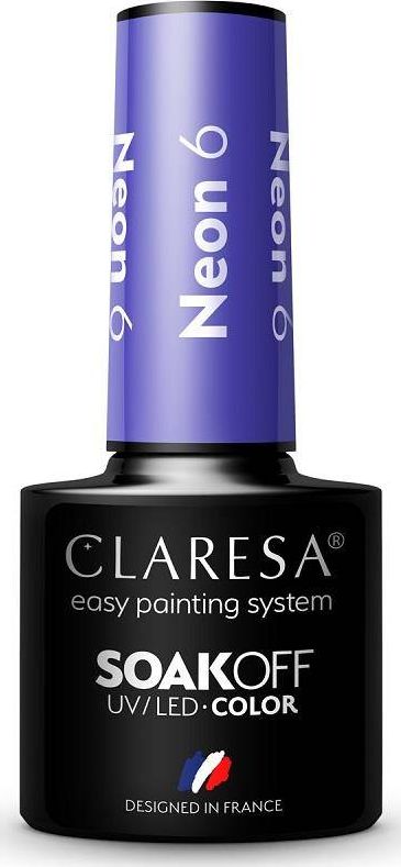Claresa Claresa Soak Off UV/LED Neon lakier hybrydowy 6 5g