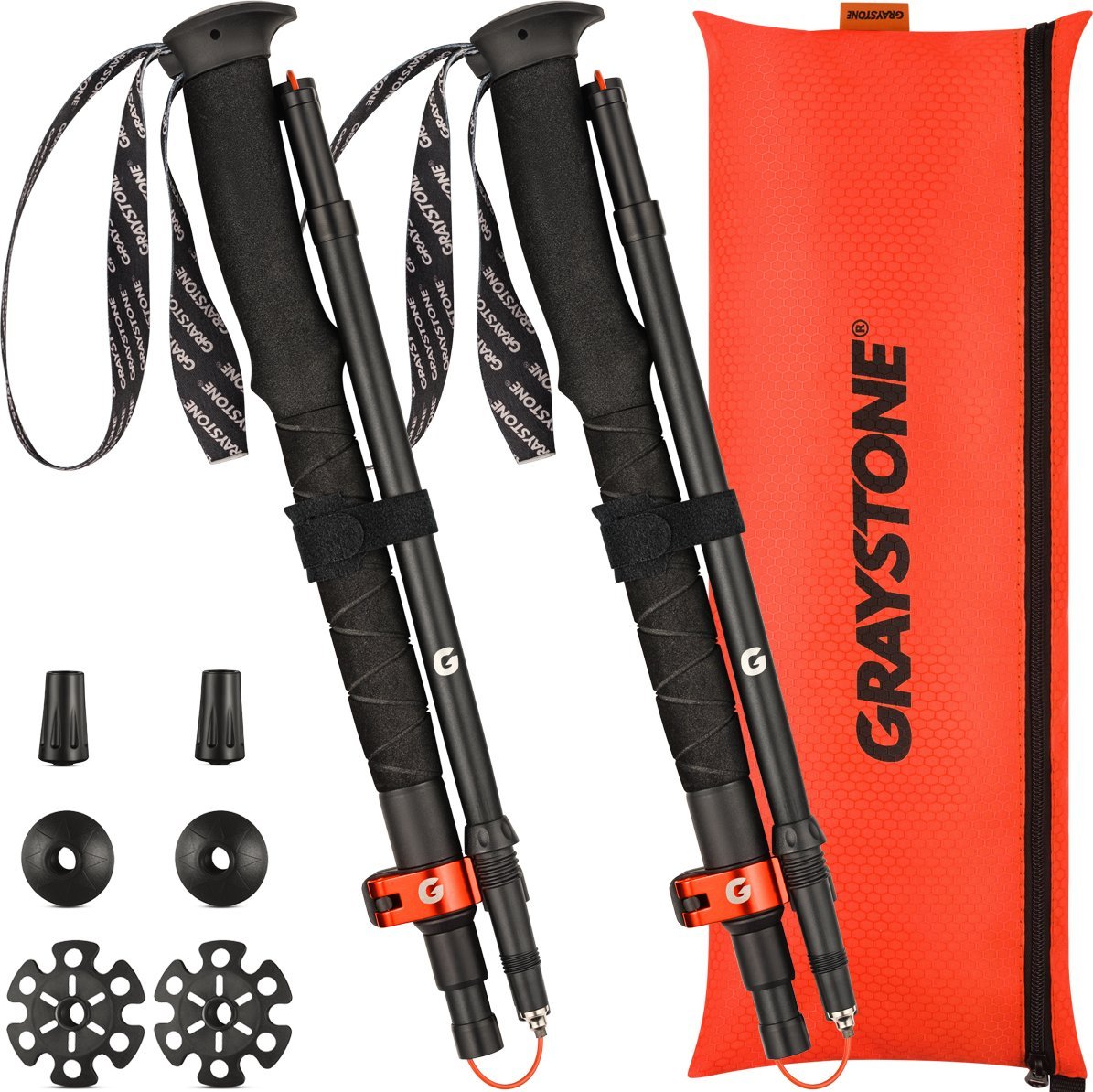 Kije trekkingowe Graystone GTF2 Black