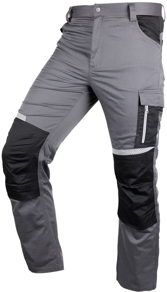 Spodnie robocze Mix&Match, szaro-czarne, rozmiar M