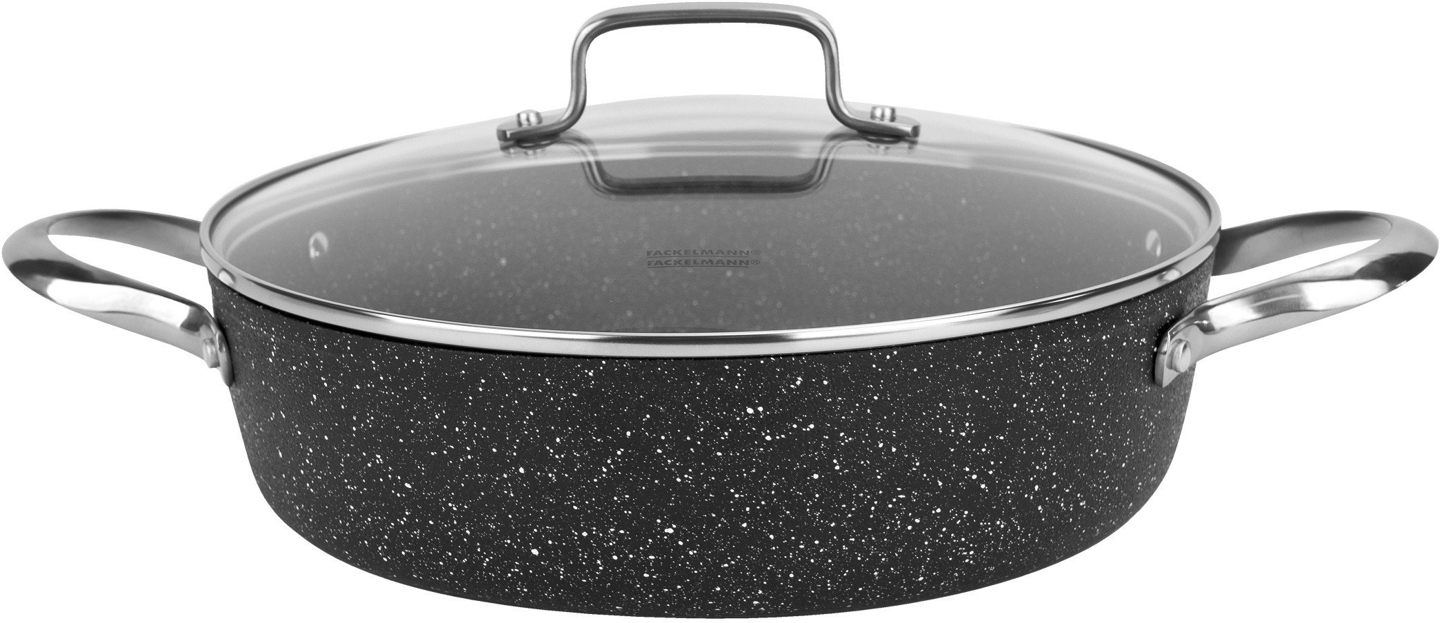 Garnek z pokrywką 28 cm na indukcję Alu Crossroad