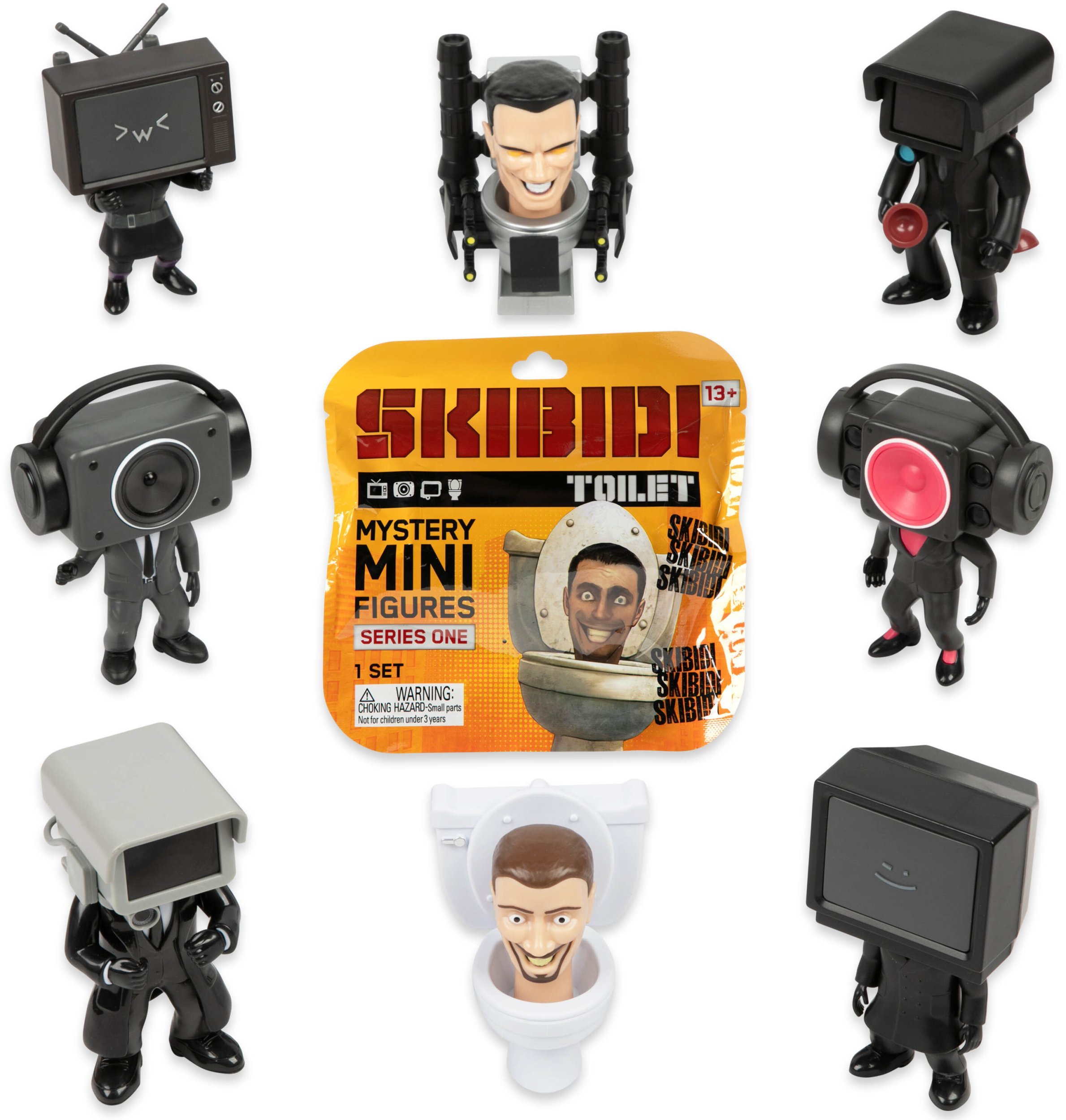SKIBIDI TOILET MINI MYSTERY FIGURES ASS CDU