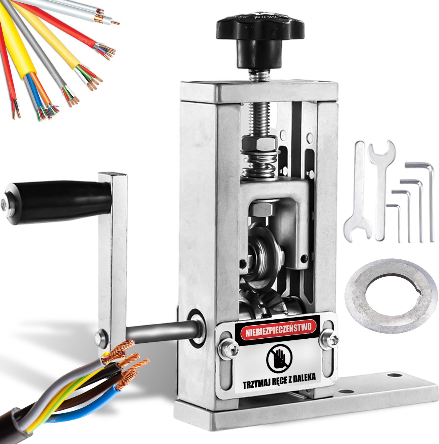 Korowarka do kabli ściągacz izolacji z przewodów Heckermann LGJ-888